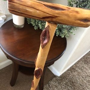 Hand carved wooden cane